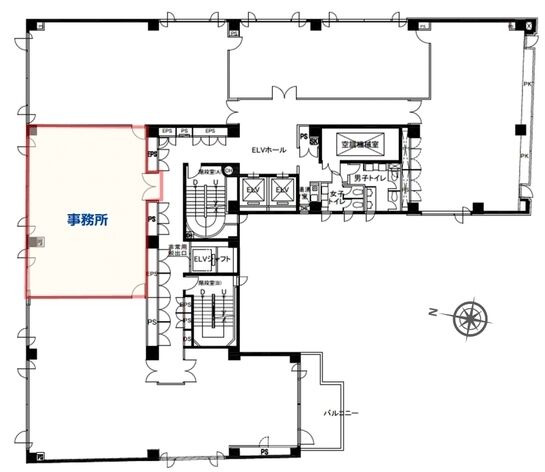 麹町鶴屋八幡ビル 9階 平面図