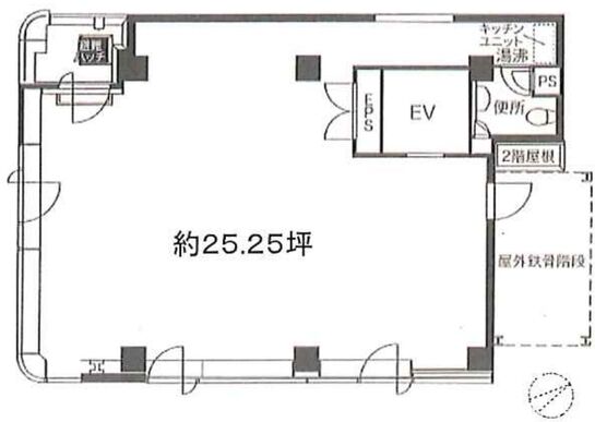 第2タチバナ銀座ビル（旧：銀座加藤ビル） 4階 平面図