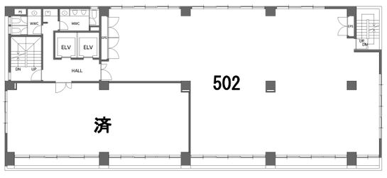 両国ミハマビル 5階502 平面図