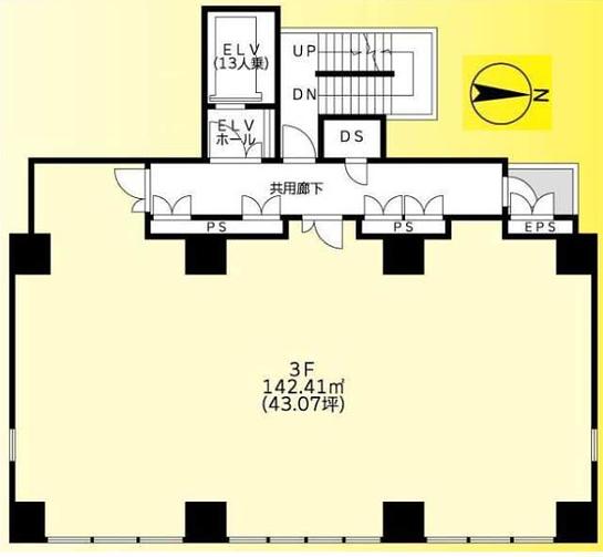 ELMINA錦糸町（エルミナ錦糸町） 301 平面図