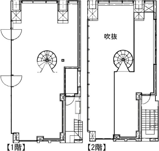 SUGIURA GINZA(旧:銀座1丁目複合ビル) 1階~2階南 平面図