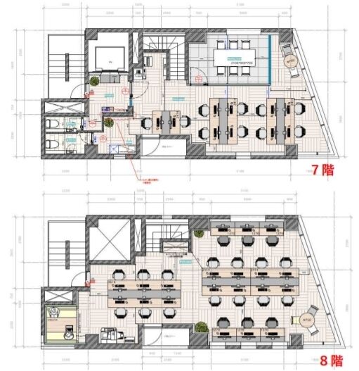 ACN秋葉原ビル 7階~8階メゾネット 平面図