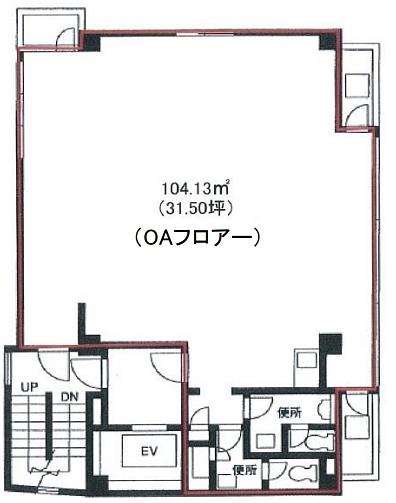 DKサンビル（第五サンビル） 3階 平面図
