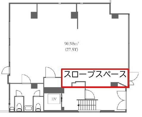 OD表参道ビル（旧：ナオイビル） 1階 平面図