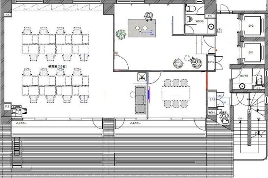 GLORKS水道橋（旧：TC水道橋ビル） 8階 平面図