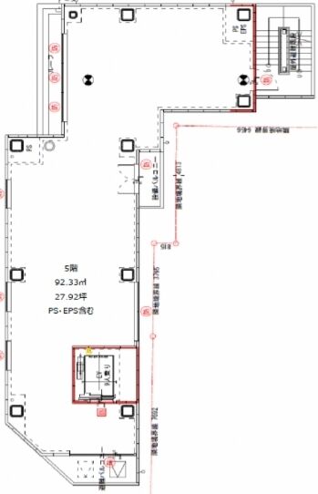 ENetial神保町（旧：（仮称）千代田区神田神保町ビル計画） 5階 平面図