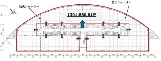 アルコタワー（ARCO TOWER） 13階1301 平面図