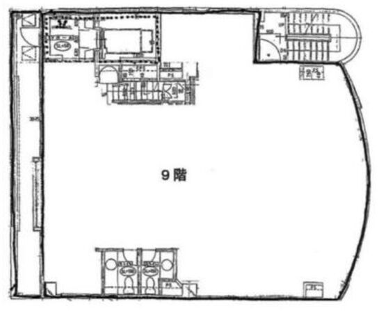 中傳ビル(なかでんビル) 9階 平面図