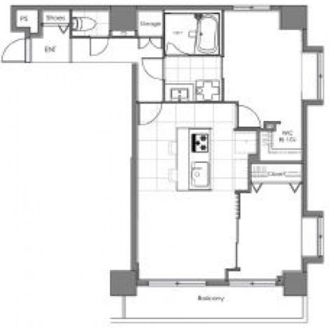 渋谷アムフラット 3階301 平面図
