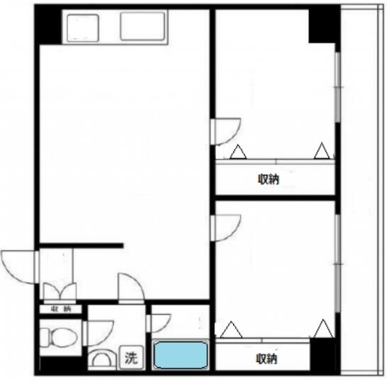 第5三和ビル 7階204 平面図
