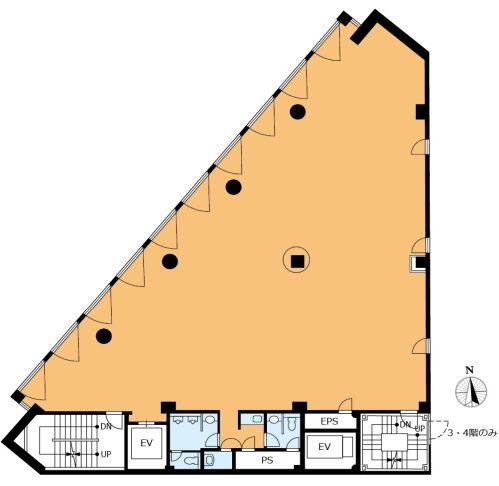 VORT乃木坂I（KDX乃木坂） 3階 平面図