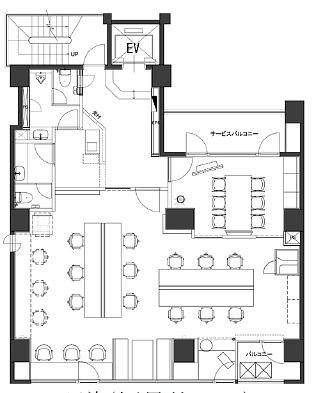 Biz Feel GINZA PARK SIDE（旧：GINZA MASSKEY BLD（ギンザマスキービル）） 4階 平面図