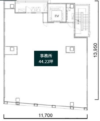 （仮称）四谷2丁目PJ 8階 平面図
