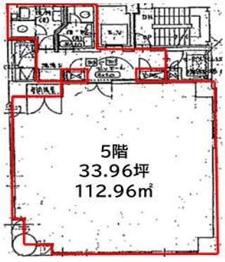 銀座プルミエビル 5階 平面図