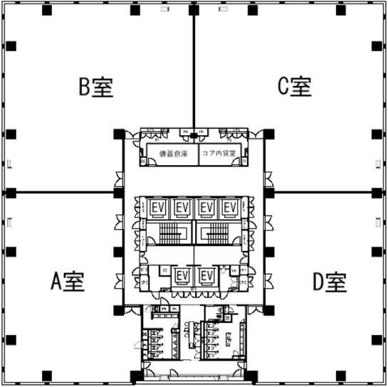 （仮称）野村不動産日本橋本町ビル計画 10階A区画 平面図