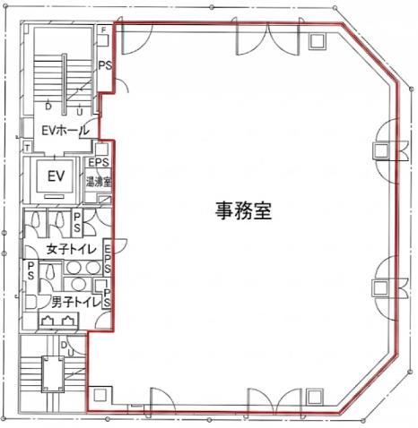 大井YKビル 6階 平面図