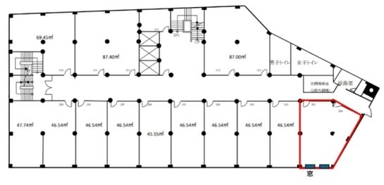 日証館 2階 平面図
