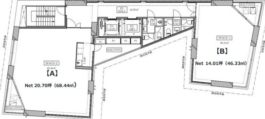 ACN麹町ビル 12階 平面図
