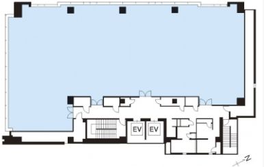 野村不動産西新宿ビル 5階B 平面図