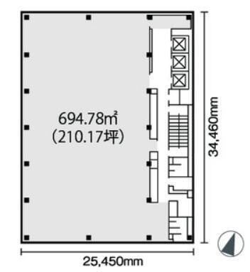 日本橋本町YSビル 7階 平面図