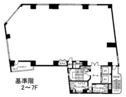さわだビル 3階 平面図