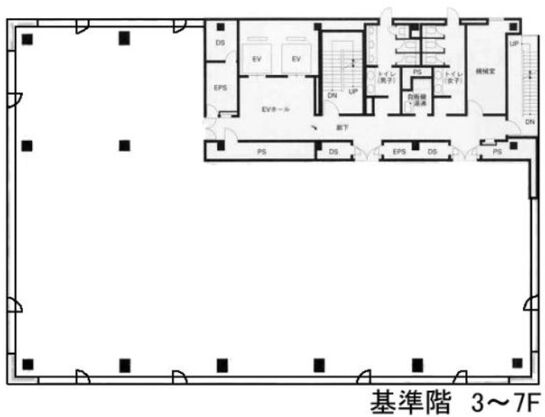 野村不動産西新宿共同ビル 8階A 平面図