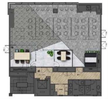 茅場町EKKビル 4階 平面図