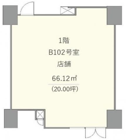 ローレルアイ本所吾妻橋 1階B102 平面図