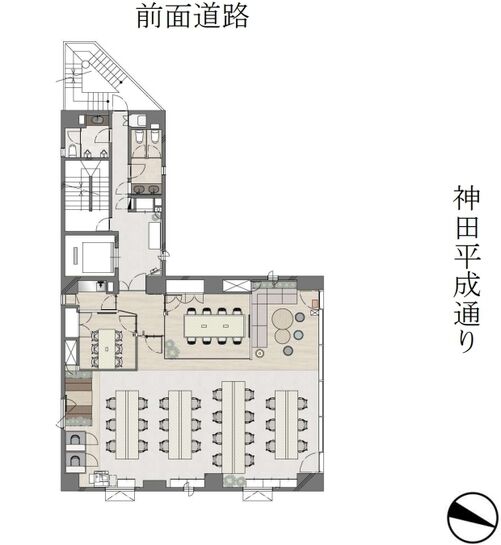 JBSL神田ビル 6階 平面図