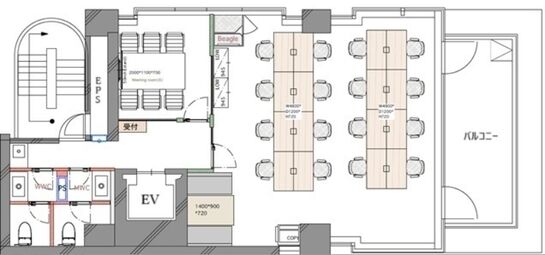 日平本郷ビル 8階 平面図