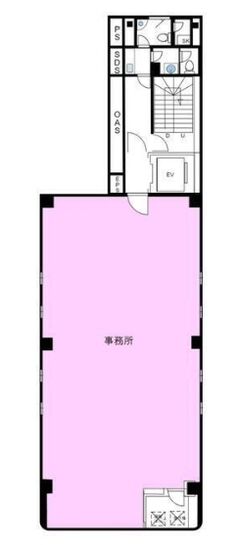 五反田シティトラストビル 4階 平面図