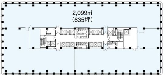 三菱ビル 9階 平面図