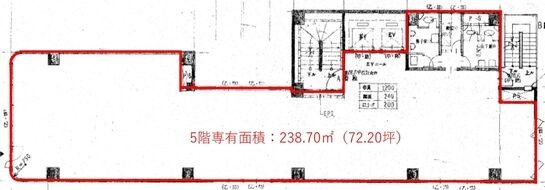 プライム東日本橋一丁目ビル 5階 平面図