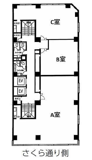 田中八重洲ビル 5階A 平面図