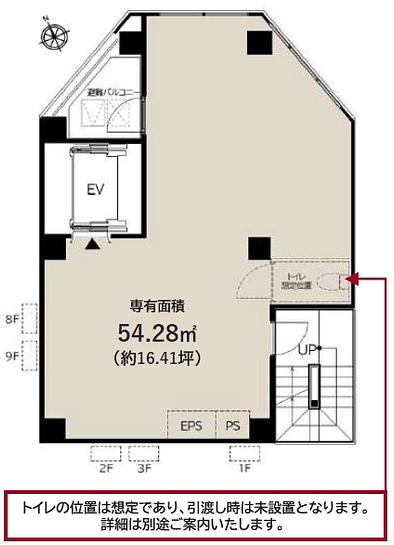 THE CITY 麻布十番 EAST PRIME 3階 平面図