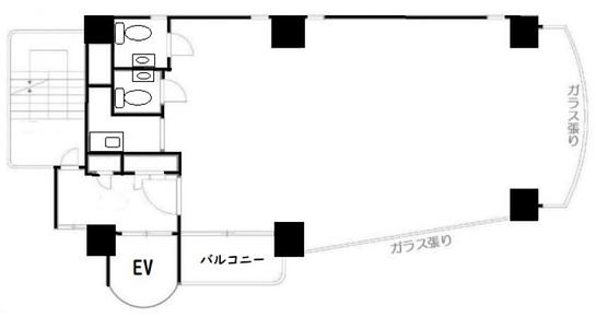 シガラキビル 3階 平面図