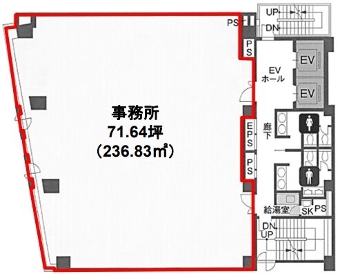 原宿ソフィアビル 5階 平面図