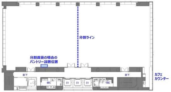 WORK VILLA KYOBASHI（住友商事八重洲ビル） 8階 平面図