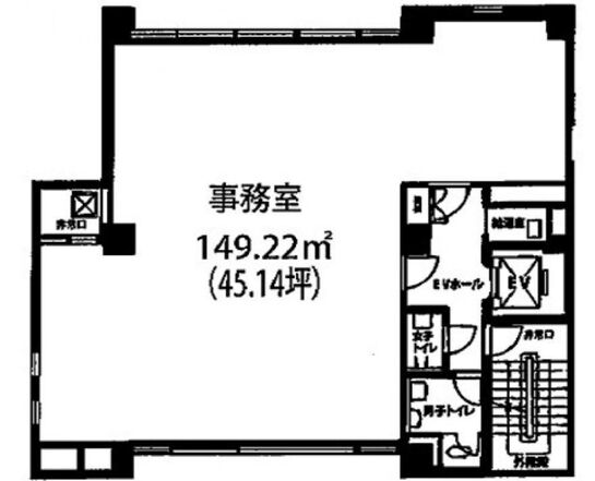 新・荒井ビル 6階 平面図