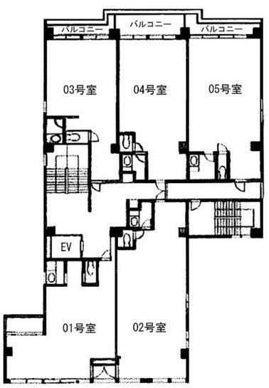 毛利ビル(台東区) 7階701 平面図
