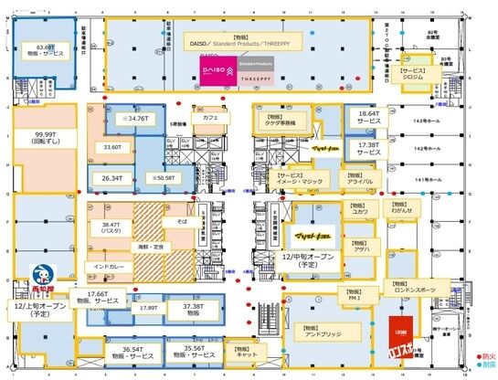 TOCビル 地下1階 平面図