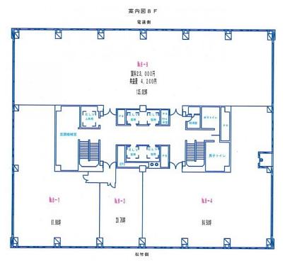 コンワビル 8階 平面図