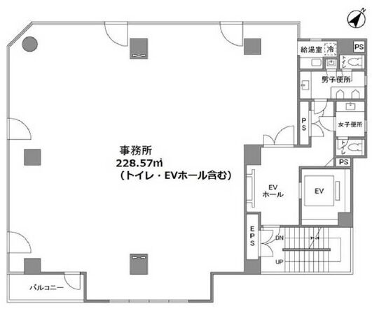 ザ・パークレックス新川 6階601 平面図