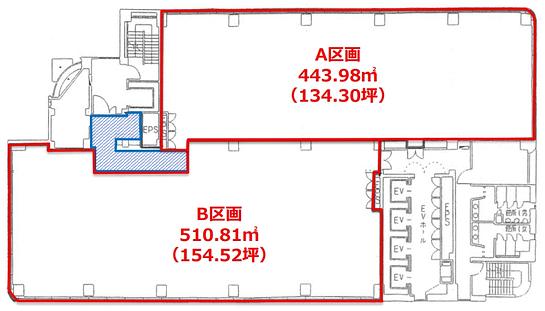 東京日産西五反田ビル 6階B 平面図