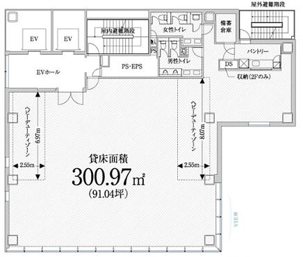 PMO渋谷 9階 平面図