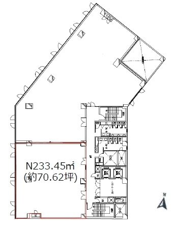 新宿国際ビルディング・新館 3階301 平面図