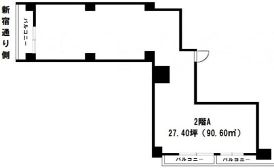 PARKFRONT SHINJUKU(パークフロント新宿) 2階202 平面図