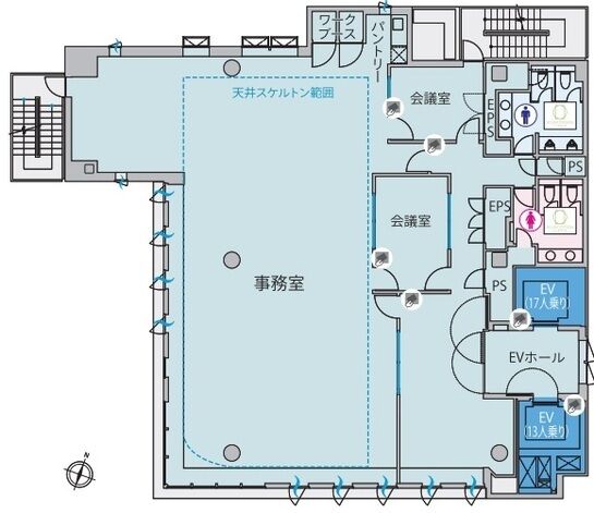 WORK VILLA MYJ kanda 5階 平面図