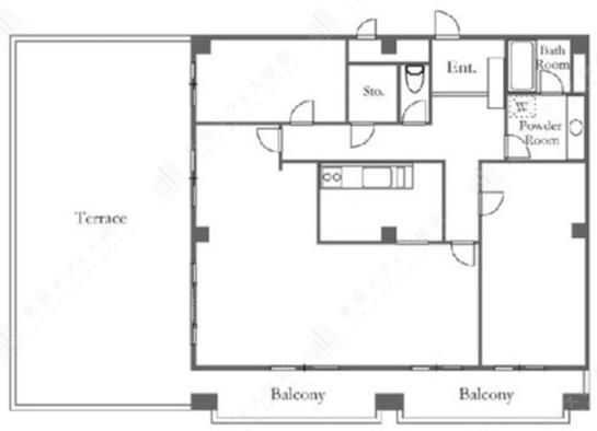 アンバサダー六本木 11階1101 平面図