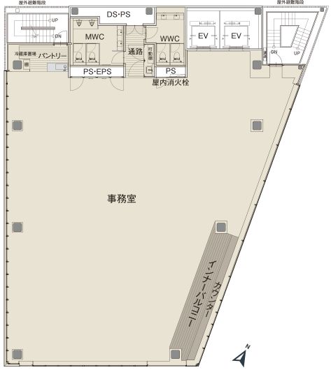 CIRCLES西新宿 6階 平面図
